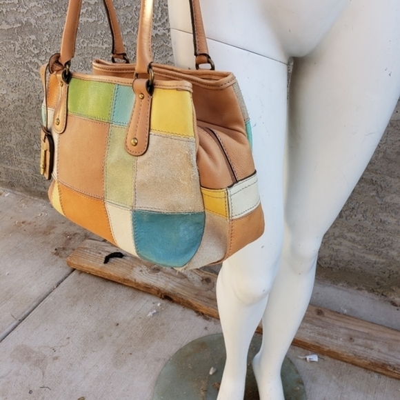 FOSSIL MULTI-COLOR STITCHED‎ PATCHWORK TRIPLE - Picture 9 of 15